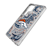 Denver Broncos Paisley Clear Phone Case for Samsung Galaxy