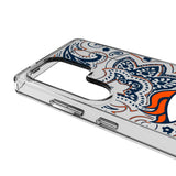 Denver Broncos Paisley Clear Phone Case for Samsung Galaxy