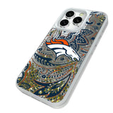 Denver Broncos Paisley Glitter Phone Case for Apple iPhone