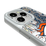 Denver Broncos Paisley Glitter Phone Case for Apple iPhone