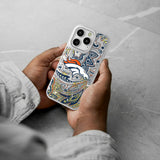 Denver Broncos Paisley Glitter Phone Case for Apple iPhone