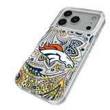 Denver Broncos Paisley Glitter Phone Case for Apple iPhone