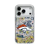 Denver Broncos Paisley Glitter Phone Case for Apple iPhone