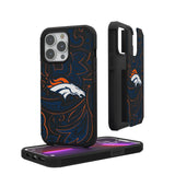 Denver Broncos Paisley Rugged Phone Case for Apple iPhone