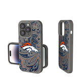 Denver Broncos Paisley Soft Touch Phone Case for Apple iPhone