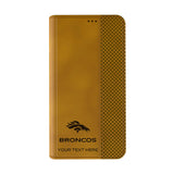 Denver Broncos Personalized Burn Folio Phone Case for Apple iPhone