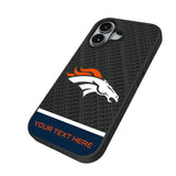 Denver Broncos Personalized EndZone Plus Bump Phone Case for Apple iPhone