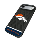Denver Broncos Personalized EndZone Plus Bump Phone Case for Apple iPhone