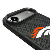 Denver Broncos Personalized EndZone Plus Bump Phone Case for Apple iPhone