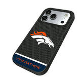 Denver Broncos Personalized EndZone Plus Bump Phone Case for Apple iPhone
