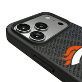 Denver Broncos Personalized EndZone Plus Bump Phone Case for Apple iPhone