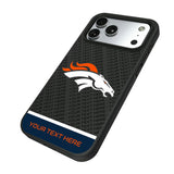 Denver Broncos Personalized EndZone Plus Bump Phone Case for Apple iPhone