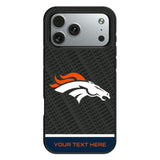 Denver Broncos Personalized EndZone Plus Bump Phone Case for Apple iPhone