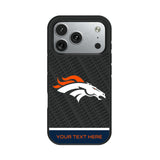 Denver Broncos Personalized EndZone Plus Bump Phone Case for Apple iPhone