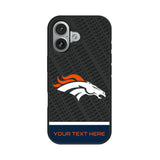 Denver Broncos Personalized EndZone Plus Bump Phone Case for Apple iPhone 17 Series
