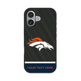 Denver Broncos Personalized EndZone Plus Bump Phone Case for Apple iPhone