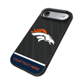 Denver Broncos Personalized EndZone Plus Bump Phone Case for Apple iPhone