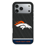 Denver Broncos Personalized EndZone Plus Bump Phone Case for Apple iPhone