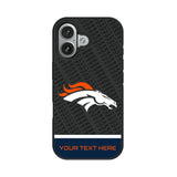 Denver Broncos Personalized EndZone Plus Bump Phone Case for Apple iPhone
