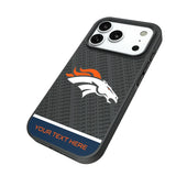 Denver Broncos Personalized EndZone Plus Bump Phone Case for Apple iPhone