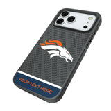Denver Broncos Personalized EndZone Plus Bump Phone Case for Apple iPhone