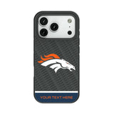 Denver Broncos Personalized EndZone Plus Bump Phone Case for Apple iPhone