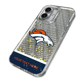 Denver Broncos Personalized EndZone Plus Glitter Phone Case for Apple iPhone