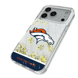 Denver Broncos Personalized EndZone Plus Glitter Phone Case for Apple iPhone