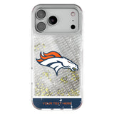 Denver Broncos Personalized EndZone Plus Glitter Phone Case for Apple iPhone