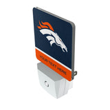 Denver Broncos Personalized Endzone Solid Night Light 2-Pack