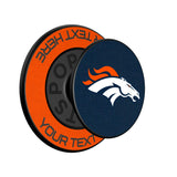 Denver Broncos Personalized Endzone Solid PopSockets Magnetic Phone Grip and Stand