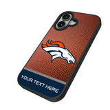 Denver Broncos Personalized Football Bump Phone Case for Apple iPhone