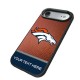 Denver Broncos Personalized Football Bump Phone Case for Apple iPhone