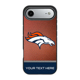 Denver Broncos Personalized Football Bump Phone Case for Apple iPhone