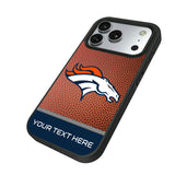 Denver Broncos Personalized Football Bump Phone Case for Apple iPhone