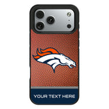 Denver Broncos Personalized Football Bump Phone Case for Apple iPhone