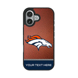 Denver Broncos Personalized Football Bump Phone Case for Apple iPhone 17 Series