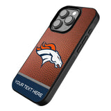 Denver Broncos Personalized Football Bump Phone Case for Apple iPhone