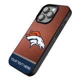 Denver Broncos Personalized Football Bump Phone Case for Apple iPhone