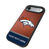 Denver Broncos Personalized Football Bump Phone Case for Apple iPhone