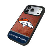 Denver Broncos Personalized Football Bump Phone Case for Apple iPhone