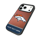 Denver Broncos Personalized Football Bump Phone Case for Apple iPhone