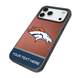 Denver Broncos Personalized Football Bump Phone Case for Apple iPhone