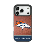 Denver Broncos Personalized Football Bump Phone Case for Apple iPhone