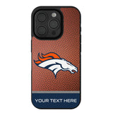 Denver Broncos Personalized Football Bump Phone Case for Apple iPhone