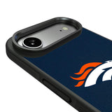 Denver Broncos Personalized Stripe Bump Phone Case for Apple iPhone