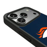 Denver Broncos Personalized Stripe Bump Phone Case for Apple iPhone