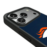 Denver Broncos Personalized Stripe Bump Phone Case for Apple iPhone