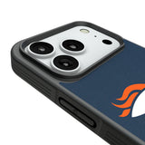 Denver Broncos Personalized Stripe Bump Phone Case for Apple iPhone
