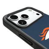 Denver Broncos Personalized Stripe Bump Phone Case for Apple iPhone
